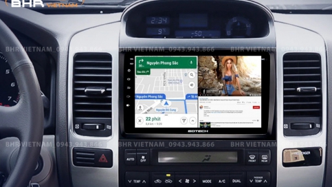 Màn hình DVD Android xe Toyota Prado 2002 - 2009 | Gotech GT8 